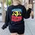 Grade 3 Super Squad Superhero Teacher Team Men Women Girls Kids Women's Sweatshirt Back Print Black