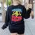 Grade 4 Super Squad Superhero Teacher Team Women's Sweatshirt Back Print Black Grade 4 Super Squad Superhero Teacher Team Women's Sweatshirt Back Print Black