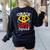 Grade 8 Super Squad Superhero Teacher Team Women's Sweatshirt Back Print Black