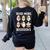 Groovy Halloween Ghost Read More Boooooks Librarian Teacher For Men Women Kids Women's Sweatshirt Back Print Black Groovy Halloween Ghost Read More Boooooks Librarian Teacher For Men Women Kids Women's Sweatshirt Back Print Black