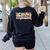 Groovy School Counselor Back To School Teacher Counseling Women's Sweatshirt Back Print Black Groovy School Counselor Back To School Teacher Counseling Women's Sweatshirt Back Print Black