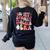 Groovy In My Spooky Teacher Era Halloween Party Boo Women's Sweatshirt Back Print Black Groovy In My Spooky Teacher Era Halloween Party Boo Women's Sweatshirt Back Print Black
