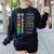 Growth Mindset Shirt Positive School Classroom Teacher Women's Sweatshirt Back Print Black Growth Mindset Shirt Positive School Classroom Teacher Women's Sweatshirt Back Print Black