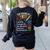 Growth Mindset Teacher Power Of Yet Inspirational Women's Sweatshirt Back Print Black Growth Mindset Teacher Power Of Yet Inspirational Women's Sweatshirt Back Print Black