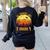 Halloween Costume Teacher Love Brains Zombie Women's Sweatshirt Back Print Black Halloween Costume Teacher Love Brains Zombie Women's Sweatshirt Back Print Black