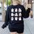 Halloween Ghost Speech Therapy SLP Fall Teacher Tee Women's Sweatshirt Back Print Black Halloween Ghost Speech Therapy SLP Fall Teacher Tee Women's Sweatshirt Back Print Black