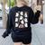 Halloween Math Teacher Ghost Math Teacher Spooky Halloween Women's Sweatshirt Back Print Black Halloween Math Teacher Ghost Math Teacher Spooky Halloween Women's Sweatshirt Back Print Black