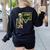 Halloween Skeleton 67 Meme Square Root 4489 Math Teacher Women's Sweatshirt Back Print Black