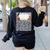 Halloween Teacher Composition Book Notebook Matching Group Women's Sweatshirt Back Print Black Halloween Teacher Composition Book Notebook Matching Group Women's Sweatshirt Back Print Black