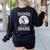 Halloween Teacher Tshirts Zombie Teachers Love Brains Women's Sweatshirt Back Print Black