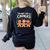 Hangin With My Cookies Gingerbread Christmas Teacher Women's Sweatshirt Back Print Black