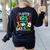 Happy First Day Of School Teacher Back To School Student Women's Sweatshirt Back Print Black Happy First Day Of School Teacher Back To School Student Women's Sweatshirt Back Print Black