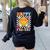 Happy Fri-Yay Groovy Teacher Friday Weekend Fri Yay Women's Sweatshirt Back Print Black Happy Fri-Yay Groovy Teacher Friday Weekend Fri Yay Women's Sweatshirt Back Print Black