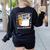 Happy Fri-Yay Teacher Fry Yay Friday Weekend Women's Sweatshirt Back Print Black Happy Fri-Yay Teacher Fry Yay Friday Weekend Women's Sweatshirt Back Print Black