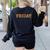Happy Friday Love Fridays Fun Teacher For Men Women Women's Sweatshirt Back Print Black