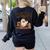 Haunted By 67 Teacher Ghost Pumpkin Halloween Costum Women's Sweatshirt Back Print Black Haunted By 67 Teacher Ghost Pumpkin Halloween Costum Women's Sweatshirt Back Print Black
