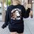 Haunted By My TBR Cute Ghost Book Reading Teacher Halloween Women's Sweatshirt Back Print Black Haunted By My TBR Cute Ghost Book Reading Teacher Halloween Women's Sweatshirt Back Print Black