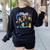 We Heart Love Our School Custodian For Teacher & Kids Women's Sweatshirt Back Print Black