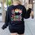 Hello 3rd Grade Boy Girl Teacher Back To School 3rd Grade Women's Sweatshirt Back Print Black Hello 3rd Grade Boy Girl Teacher Back To School 3rd Grade Women's Sweatshirt Back Print Black