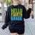 Hello Fourth Grade Shirt 4th Grade Boy Girl Student Teacher Women's Sweatshirt Back Print Black Hello Fourth Grade Shirt 4th Grade Boy Girl Student Teacher Women's Sweatshirt Back Print Black