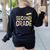 Hello Second Grade Team 2nd Grade Back To School Teacher Kid Women's Sweatshirt Back Print Black Hello Second Grade Team 2nd Grade Back To School Teacher Kid Women's Sweatshirt Back Print Black