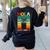 Hola Estudiantes Spanish Teacher Back To School 2025 Women's Sweatshirt Back Print Black