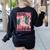 Howdy Fourth Grade Western 4th Grade Teacher Cowboy Cowgirl Women's Sweatshirt Back Print Black