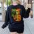 HUGvyn Halloween Skeleton Six Seven 67 Meme PEMDAS Teacher Women's Sweatshirt Back Print Black HUGvyn Halloween Skeleton Six Seven 67 Meme PEMDAS Teacher Women's Sweatshirt Back Print Black