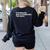 Hyphenated Irony Joke English Grammar Teachers Gag Women's Sweatshirt Back Print Black