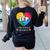 IEP I Encourage Progress Special Education School Teacher Women's Sweatshirt Back Print Black IEP I Encourage Progress Special Education School Teacher Women's Sweatshirt Back Print Black
