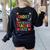I'm Not Short I'm A Preschool Teacher Size Quote Women Women's Sweatshirt Back Print Black
