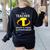 I'm a Teacher What's Your Superpower Teacher Women's Sweatshirt Back Print Black