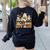 Inclusion Isn't Scary Mummy Boo Ghost Halloween SLP Teacher Women's Sweatshirt Back Print Black