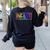 Infant Teacher Daycare Provider Childcare Teacher Women's Sweatshirt Back Print Black Infant Teacher Daycare Provider Childcare Teacher Women's Sweatshirt Back Print Black