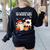 It's A Bootiful Day To Make Art Groovy Art Teacher Halloween Women's Sweatshirt Back Print Black