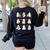 It's A Bootiful Day To Make Music Ghost Teacher Women's Sweatshirt Back Print Black