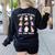 It’s Okay To Feel All The Feels Special Ed Teacher Halloween Women's Sweatshirt Back Print Black It’s Okay To Feel All The Feels Special Ed Teacher Halloween Women's Sweatshirt Back Print Black