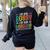 I´m Not Bossy I´m The Teacher Graduation Men Women Women's Sweatshirt Back Print Black