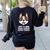 Just a Girl Who Loves Boston Terriers Women's Sweatshirt Back Print Black