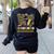 K Is For Kindergarten Teacher Coquette Bow Camo Women's Sweatshirt Back Print Black K Is For Kindergarten Teacher Coquette Bow Camo Women's Sweatshirt Back Print Black