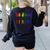 Be Kind Pride Sign Language Rainbow Teachers Interpreter ASL Women's Sweatshirt Back Print Black Be Kind Pride Sign Language Rainbow Teachers Interpreter ASL Women's Sweatshirt Back Print Black
