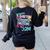 Kindergarten Is My Jam Cute Teacher Shirt 80's 90's Styl Women's Sweatshirt Back Print Black Kindergarten Is My Jam Cute Teacher Shirt 80's 90's Styl Women's Sweatshirt Back Print Black