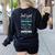 Kindergarten Teacher Shirt Humor Preschool Teacher Women's Sweatshirt Back Print Black