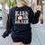 Kiss Your Brain Teacher Inspire Educate Groovy Retro Vintage Women's Sweatshirt Back Print Black Kiss Your Brain Teacher Inspire Educate Groovy Retro Vintage Women's Sweatshirt Back Print Black