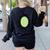 Kiwi Easy Costume Halloween Fruit Lover School Teacher Fun Women's Sweatshirt Back Print Black Kiwi Easy Costume Halloween Fruit Lover School Teacher Fun Women's Sweatshirt Back Print Black