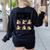 Labrador Retriever Science Labs Dog Lover Teacher Women's Sweatshirt Back Print Black