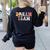 Last Day Of School Back To School Dream Team Teacher Kids Women's Sweatshirt Back Print Black