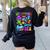 Let's Explore Under The Sea Back To School Student Teacher Women's Sweatshirt Back Print Black Let's Explore Under The Sea Back To School Student Teacher Women's Sweatshirt Back Print Black
