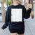 Lined Paper Notebook Halloween Costume For Students Teachers For Men Women Kids Women's Sweatshirt Back Print Black