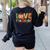 Love 5th Grade Thanksgiving Colorful Fall Leaves Teacher Women's Sweatshirt Back Print Black Love 5th Grade Thanksgiving Colorful Fall Leaves Teacher Women's Sweatshirt Back Print Black